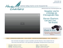 Tablet Screenshot of havencharters.com